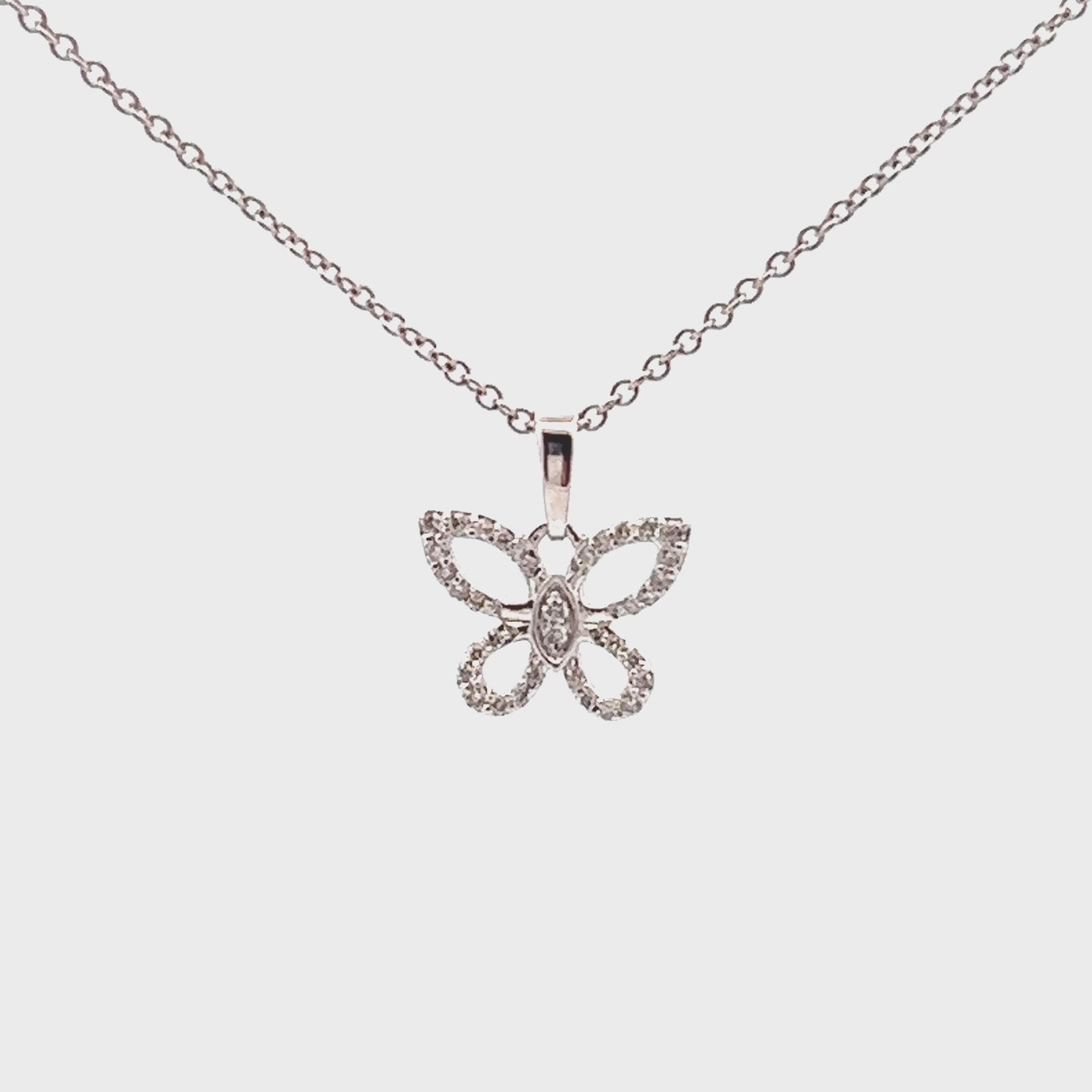 Gold Plated Butterfly Pendant – Vembley